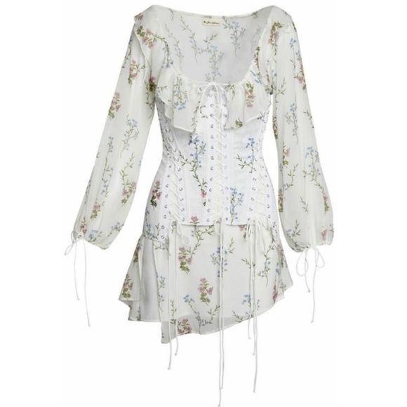 Lillie Chiffon Corset Dress - Picture 2 of 11